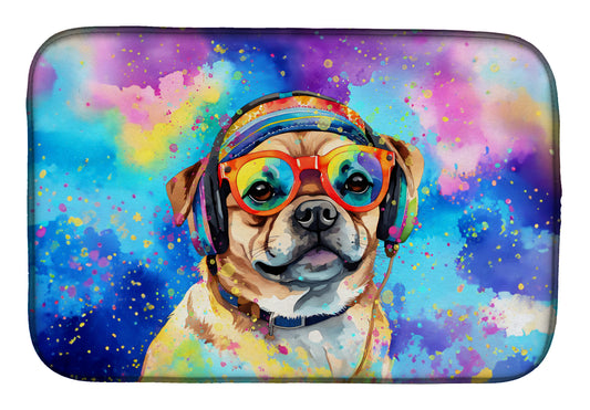 Buy this Pug Hippie Dawg Dish Drying Mat