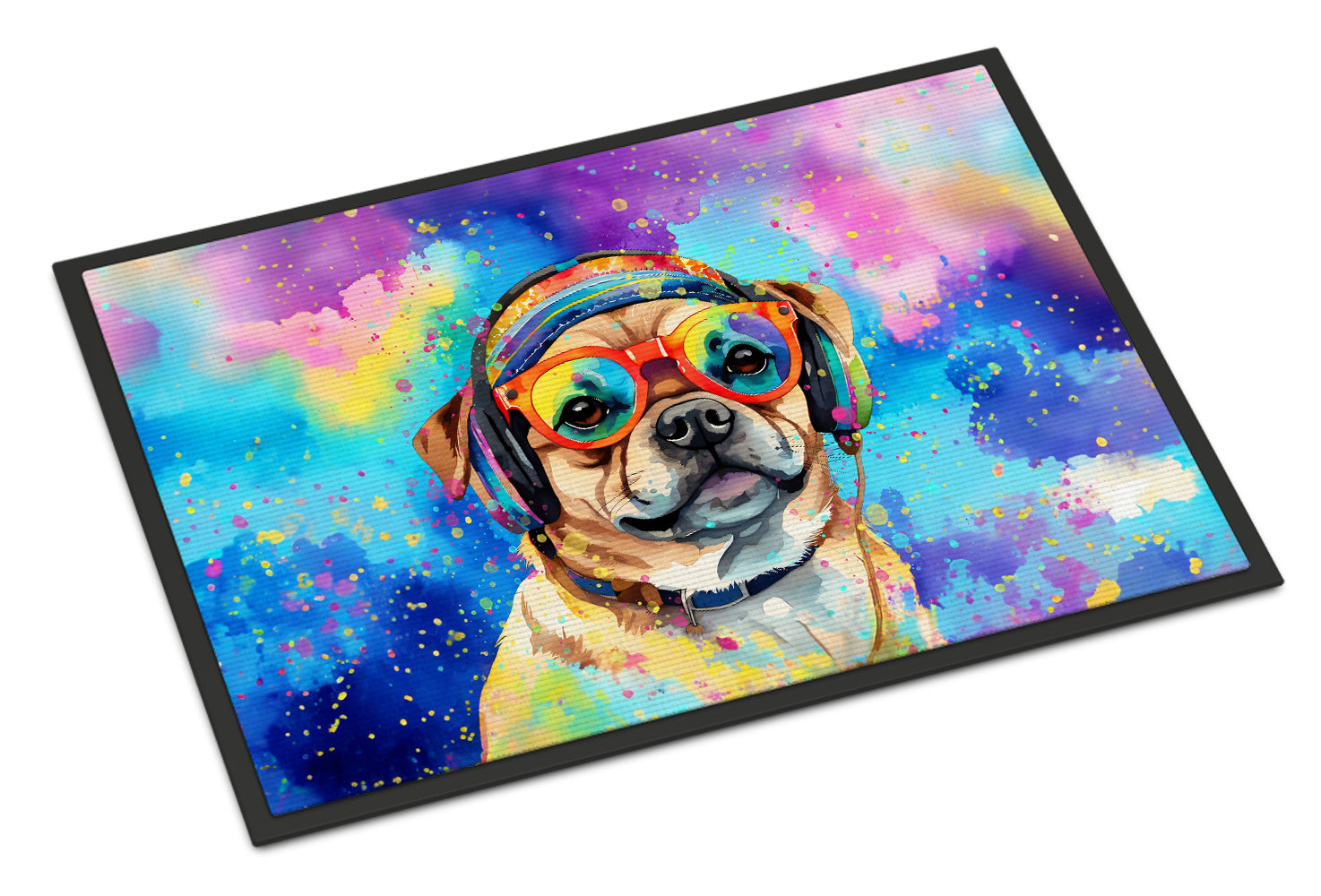 Buy this Pug Hippie Dawg Doormat