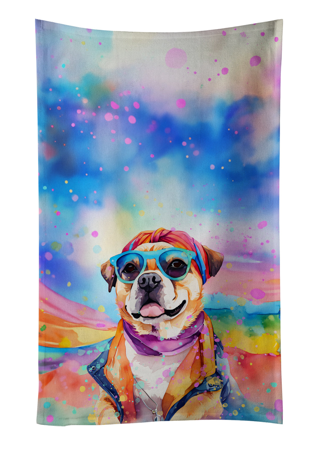 Buy this Pug Hippie Dawg Kitchen Towel