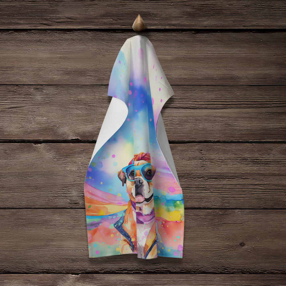 Pug Hippie Dawg Kitchen Towel