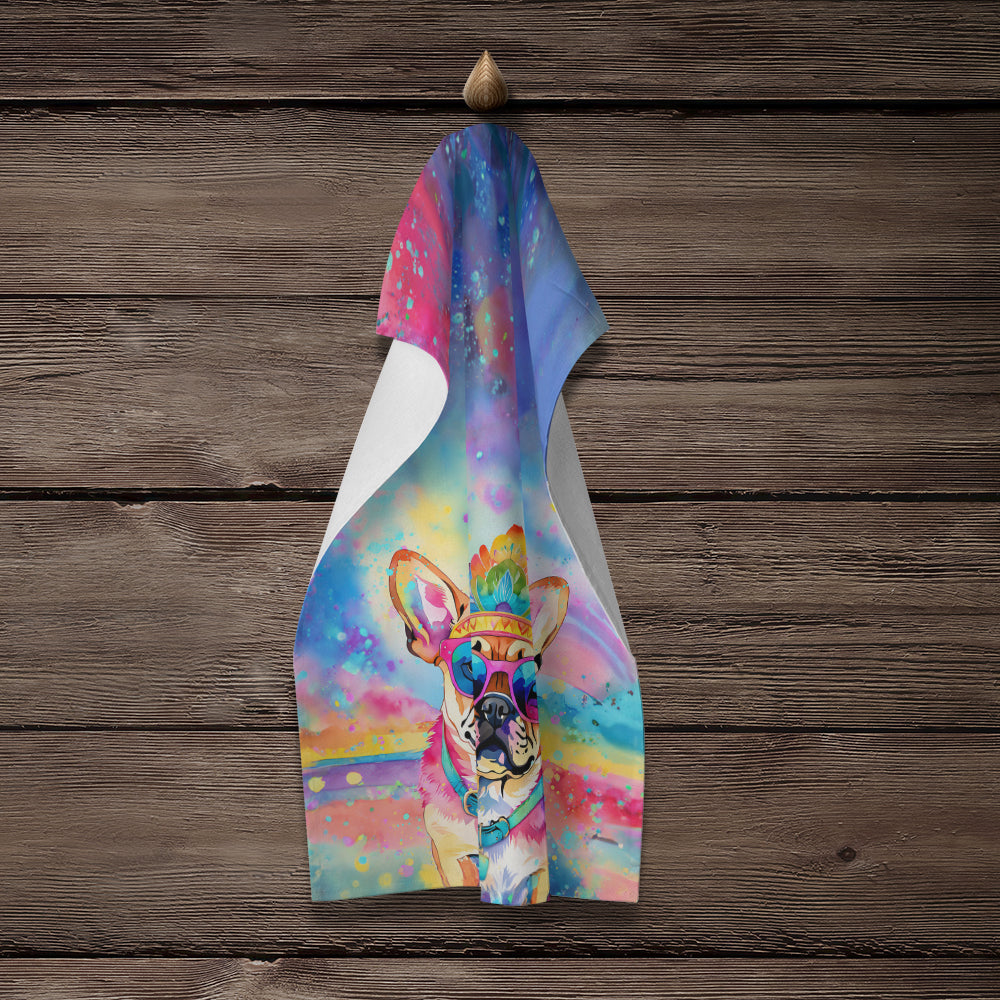 Pug Hippie Dawg Kitchen Towel