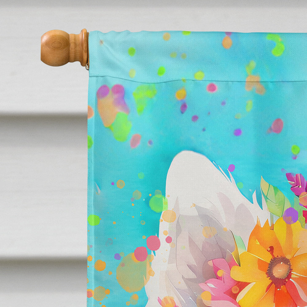 Samoyed Hippie Dawg House Flag