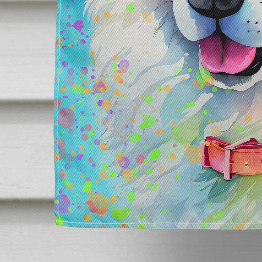 Samoyed Hippie Dawg House Flag