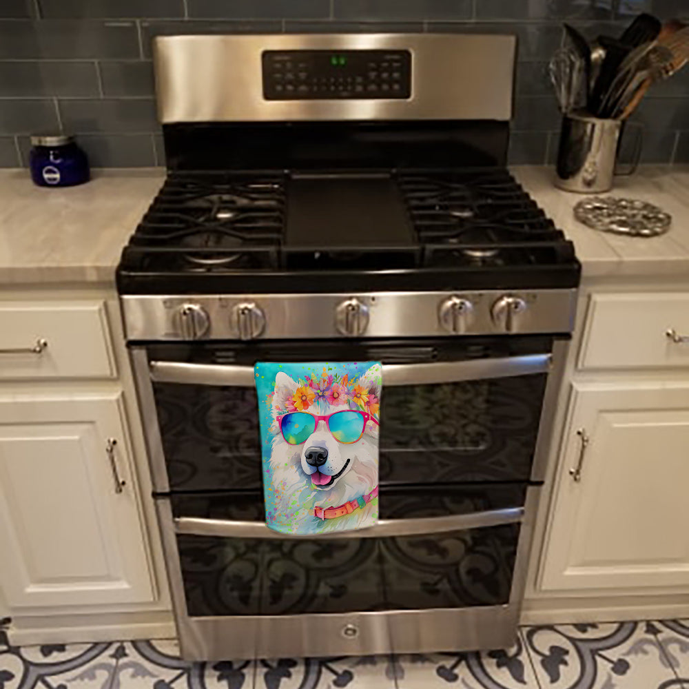 Samoyed Hippie Dawg Kitchen Towel