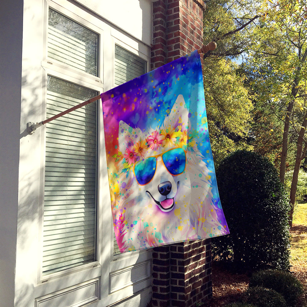 Samoyed Hippie Dawg House Flag