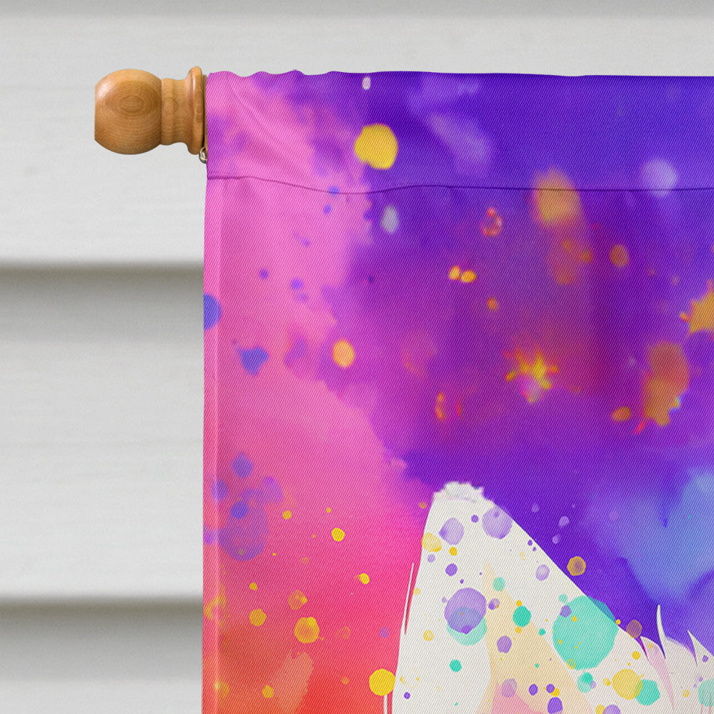 Samoyed Hippie Dawg House Flag