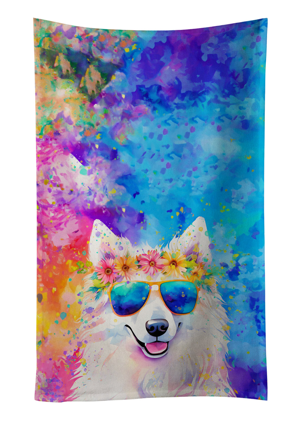 Buy this Samoyed Hippie Dawg Kitchen Towel