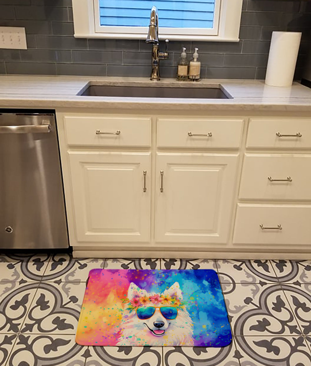 Samoyed Hippie Dawg Memory Foam Kitchen Mat