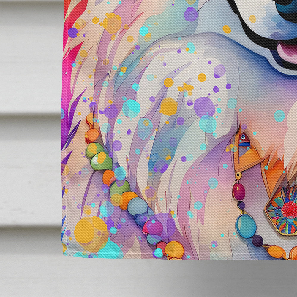 Samoyed Hippie Dawg House Flag