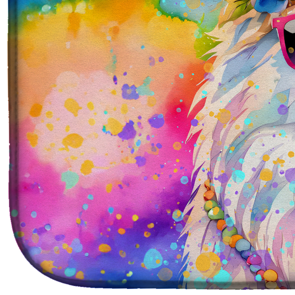 Samoyed Hippie Dawg Dish Drying Mat