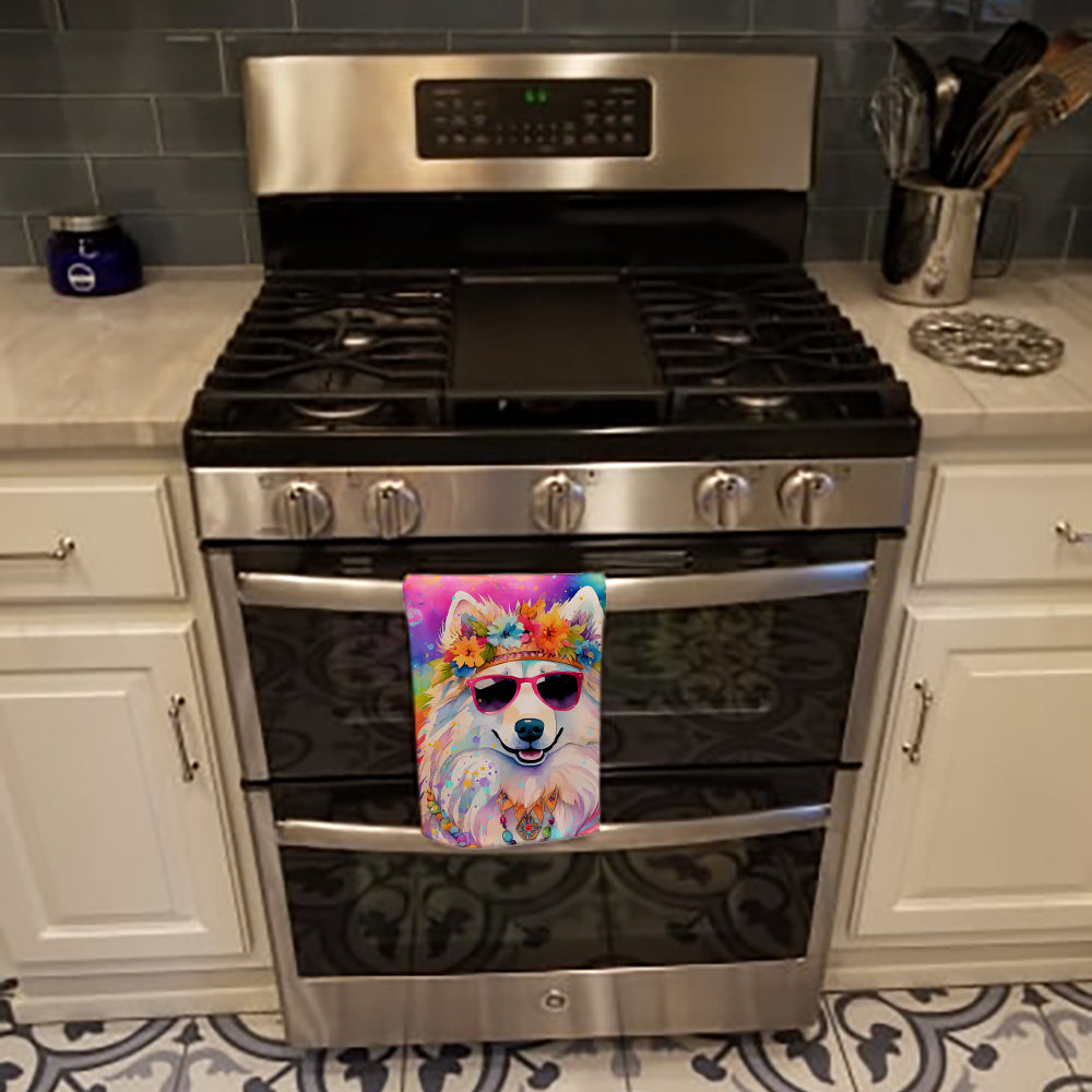 Samoyed Hippie Dawg Kitchen Towel