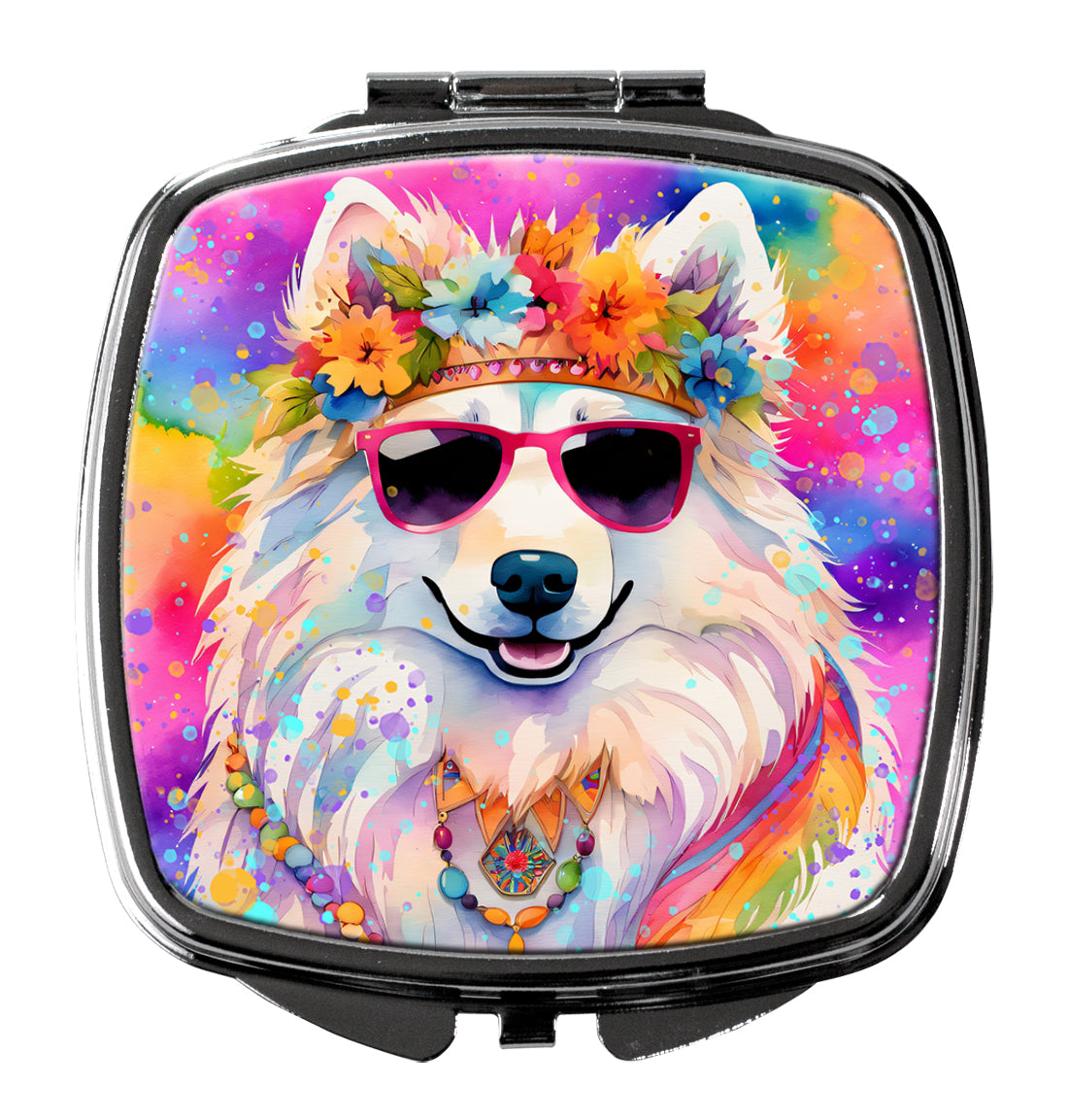 Buy this Samoyed Hippie Dawg Compact Mirror