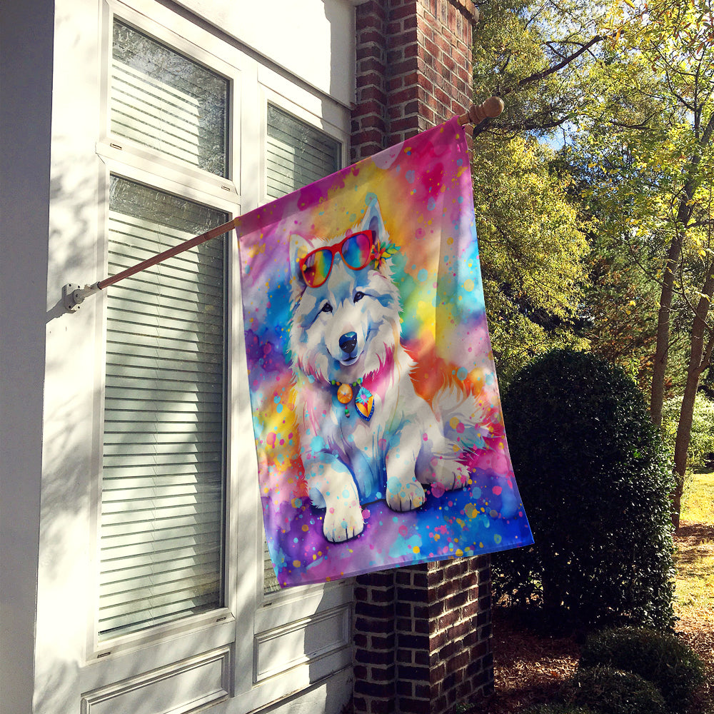 Samoyed Hippie Dawg House Flag