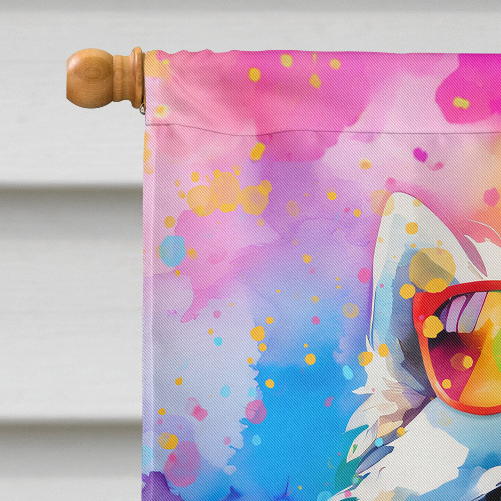 Samoyed Hippie Dawg House Flag