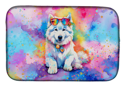 Buy this Samoyed Hippie Dawg Dish Drying Mat