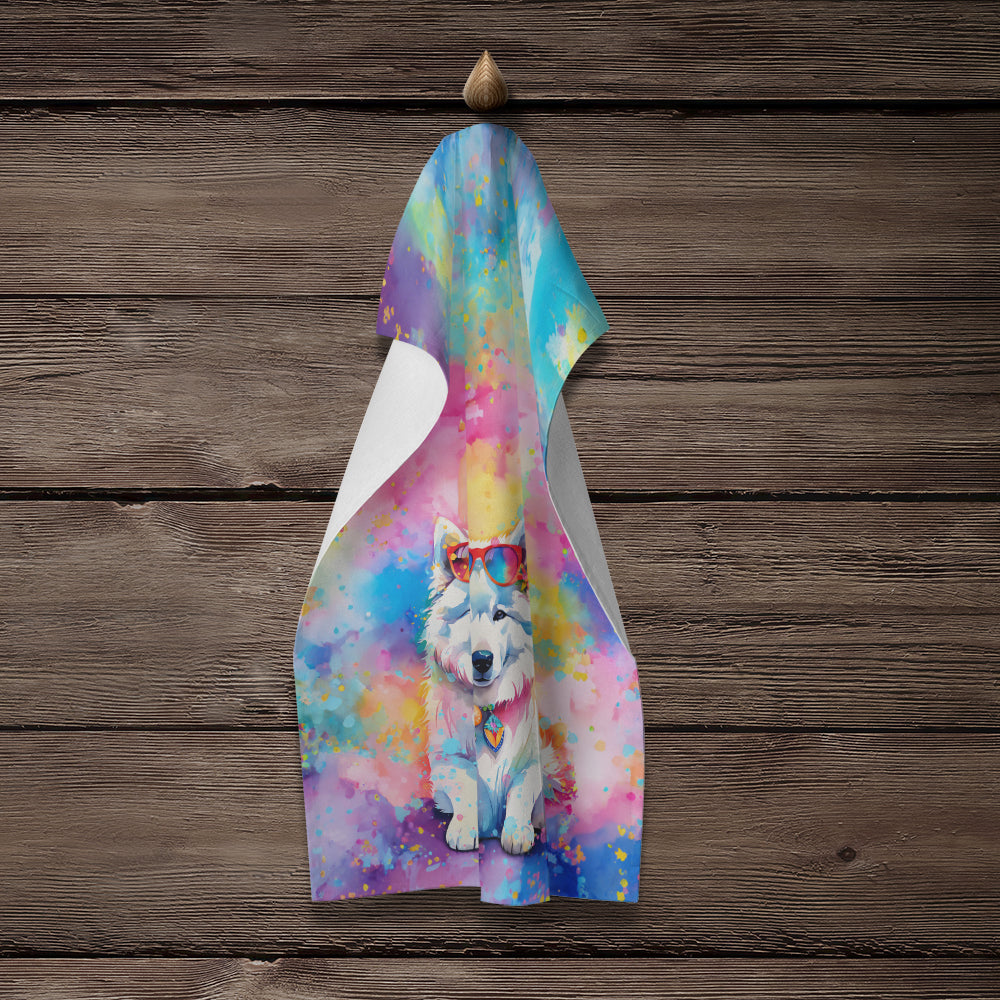 Samoyed Hippie Dawg Kitchen Towel