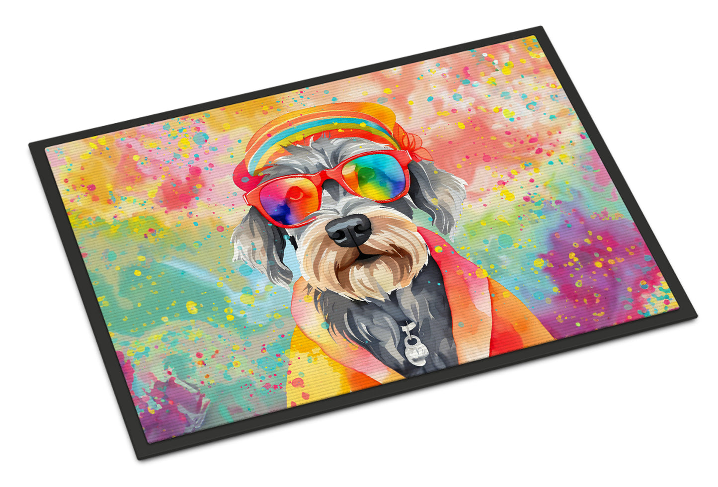 Buy this Schnauzer Hippie Dawg Doormat