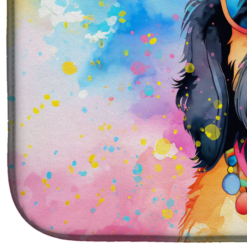 Scottish Terrier Hippie Dawg Dish Drying Mat