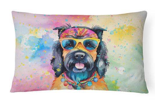 Buy this Scottish Terrier Hippie Dawg Throw Pillow