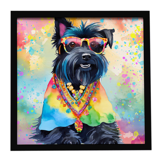 Buy this Scottish Terrier Hippie Dawg Framed Metal Print