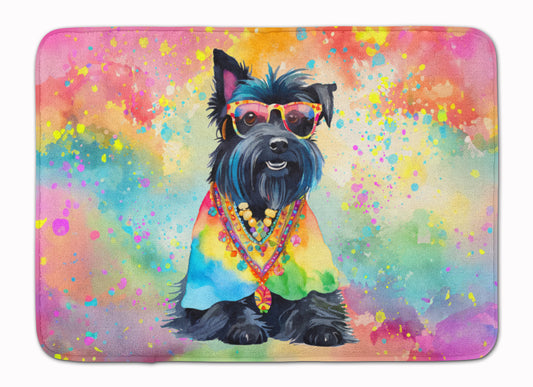 Buy this Scottish Terrier Hippie Dawg Memory Foam Kitchen Mat