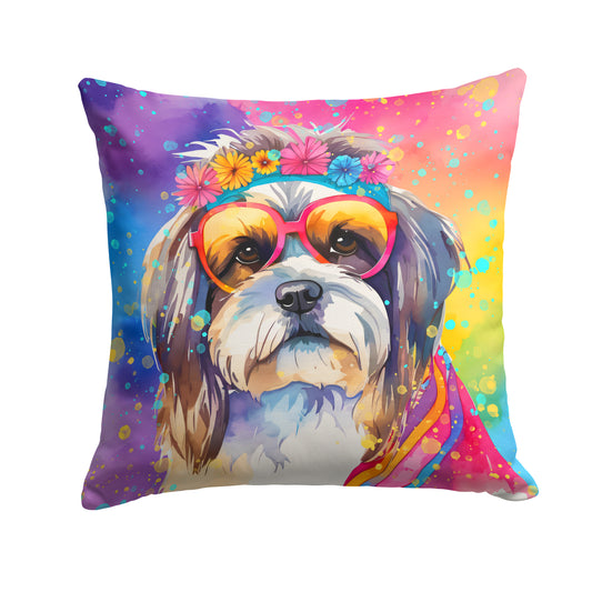 Buy this Shih Tzu Hippie Dawg Throw Pillow