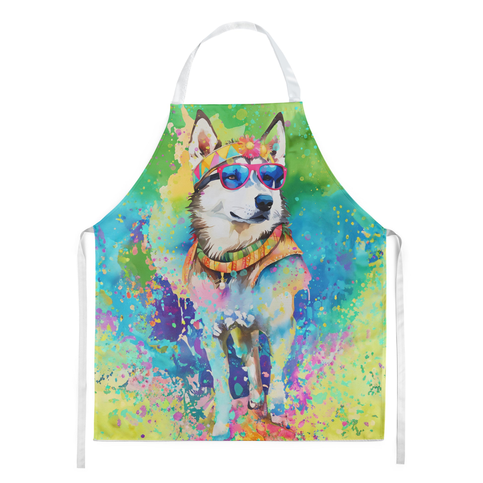 Buy this Siberian Husky Hippie Dawg Apron