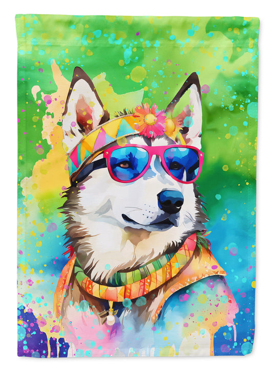 Buy this Siberian Husky Hippie Dawg House Flag