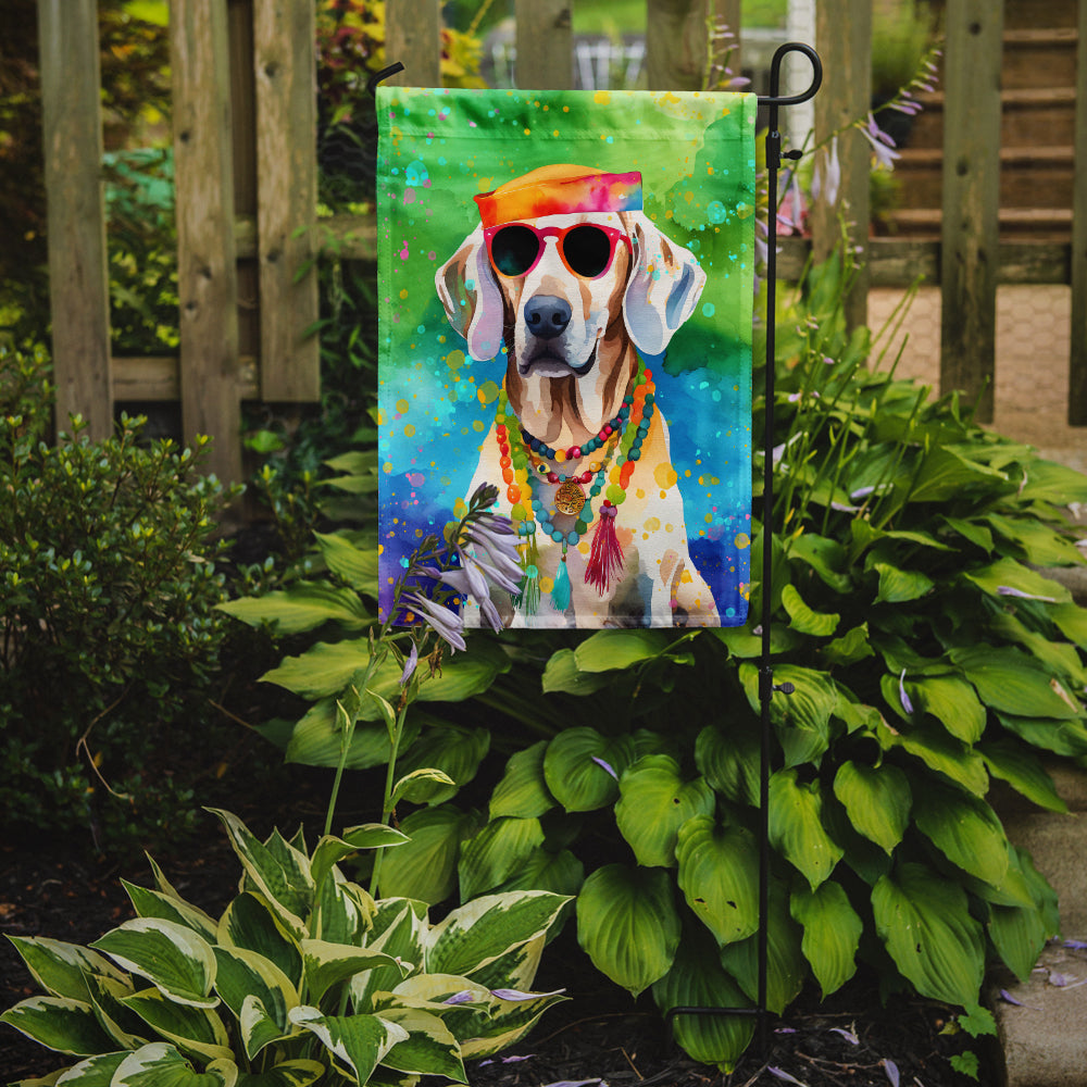 Weimaraner Hippie Dawg Garden Flag