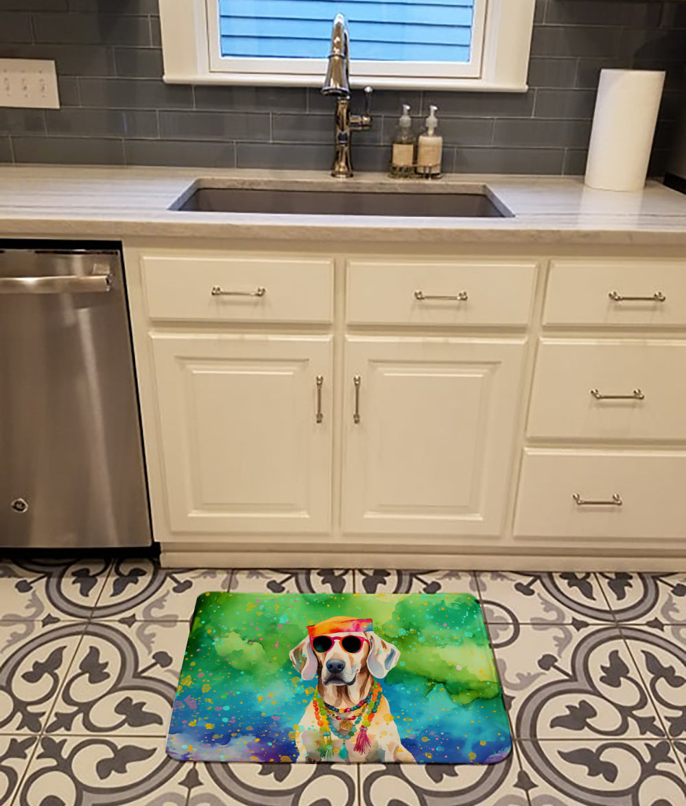 Weimaraner Hippie Dawg Memory Foam Kitchen Mat