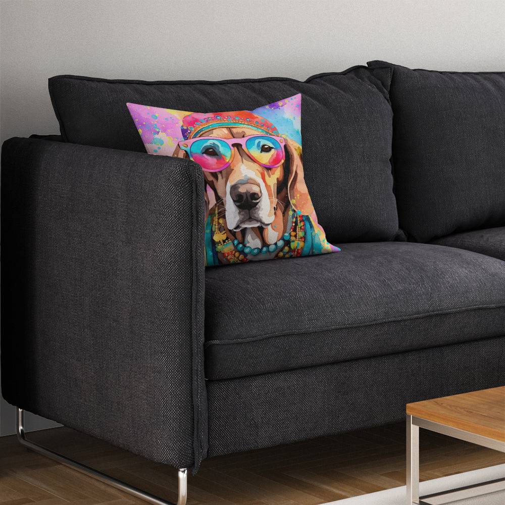 Weimaraner Hippie Dawg Throw Pillow