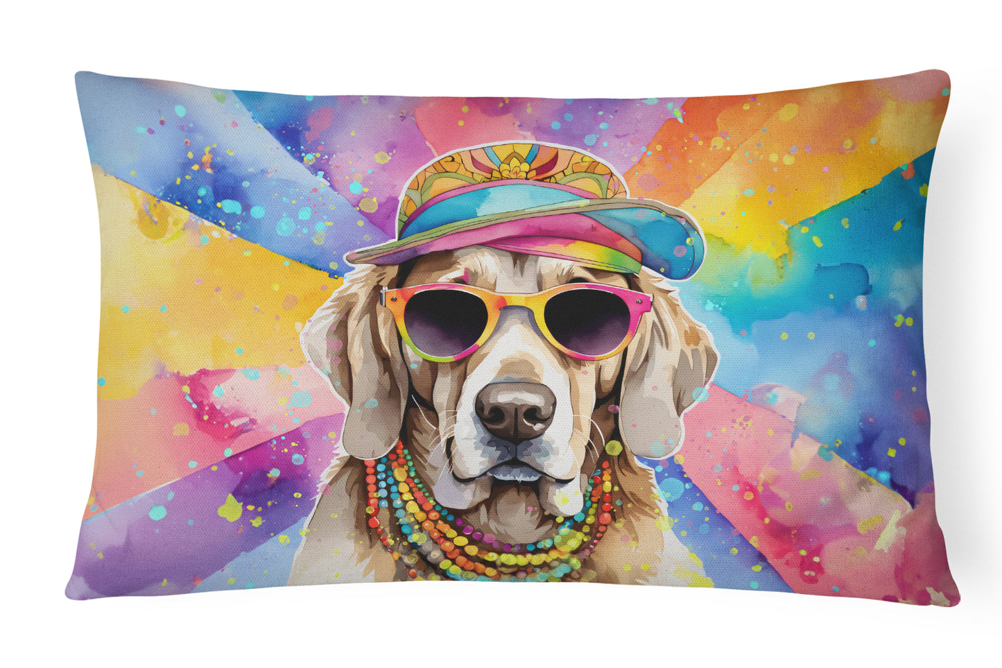 Buy this Weimaraner Hippie Dawg Throw Pillow