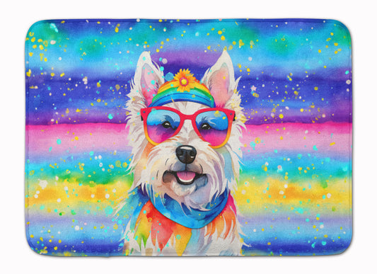 Buy this Westie Hippie Dawg Memory Foam Kitchen Mat