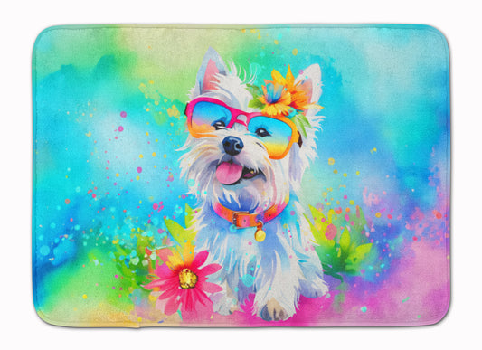 Buy this Westie Hippie Dawg Memory Foam Kitchen Mat