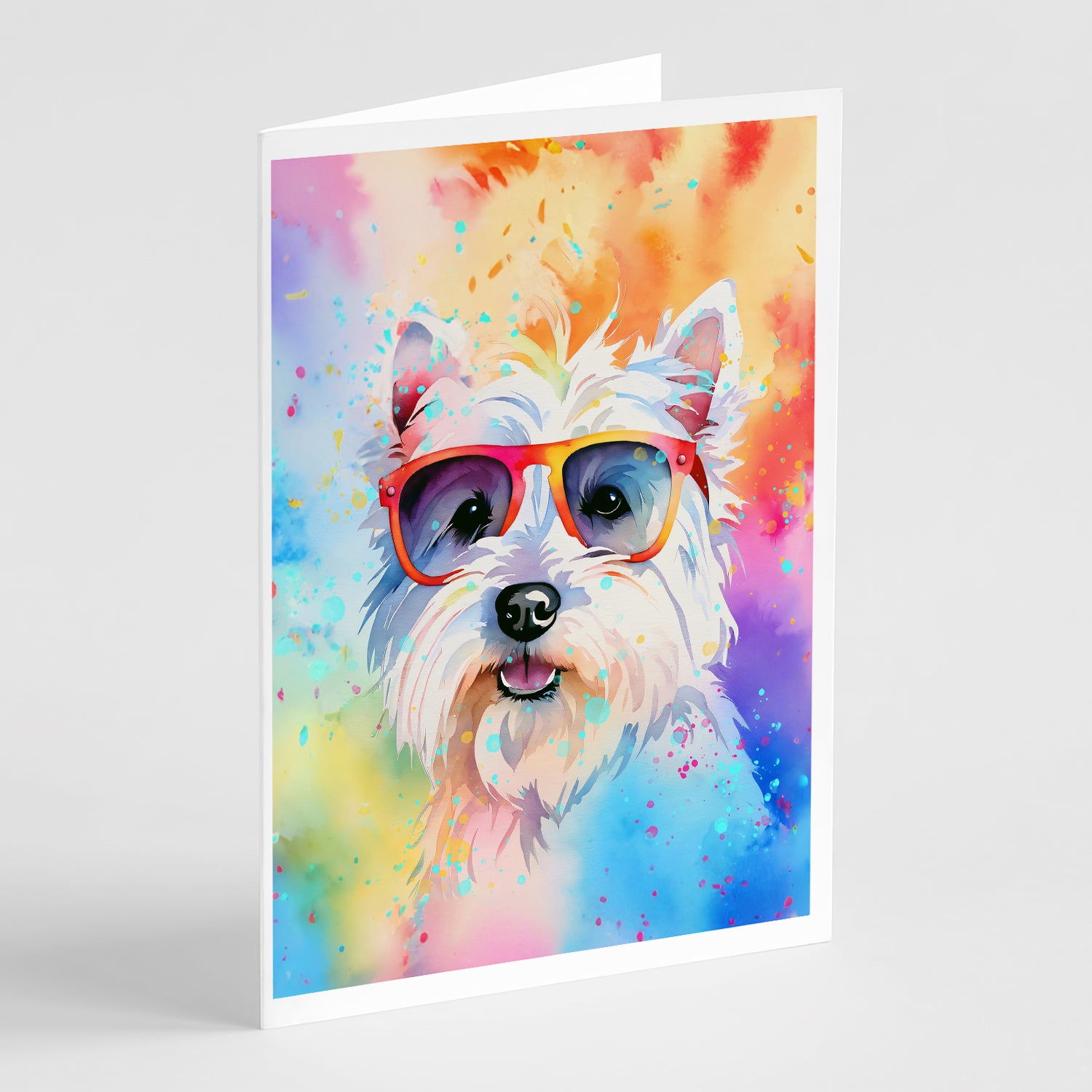 Buy this Westie Hippie Dawg Greeting Cards Pack of 8