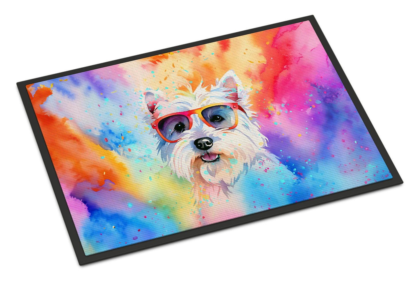 Buy this Westie Hippie Dawg Doormat