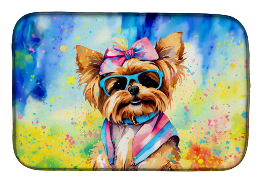 Buy this Yorkshire Terrier Hippie Dawg Dish Drying Mat