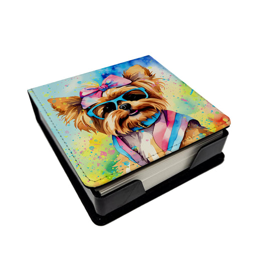 Buy this Yorkshire Terrier Hippie Dawg PU Leather Note Paper Holder