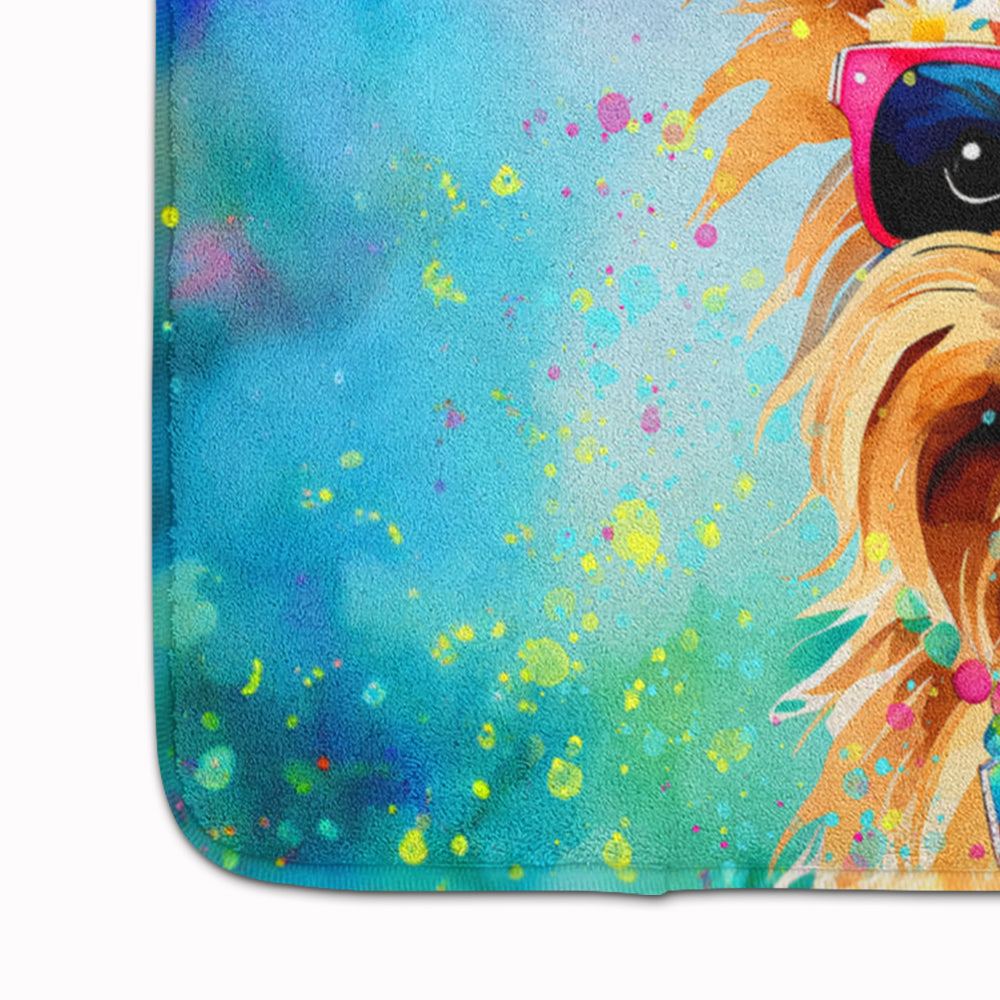 Yorkshire Terrier Hippie Dawg Memory Foam Kitchen Mat