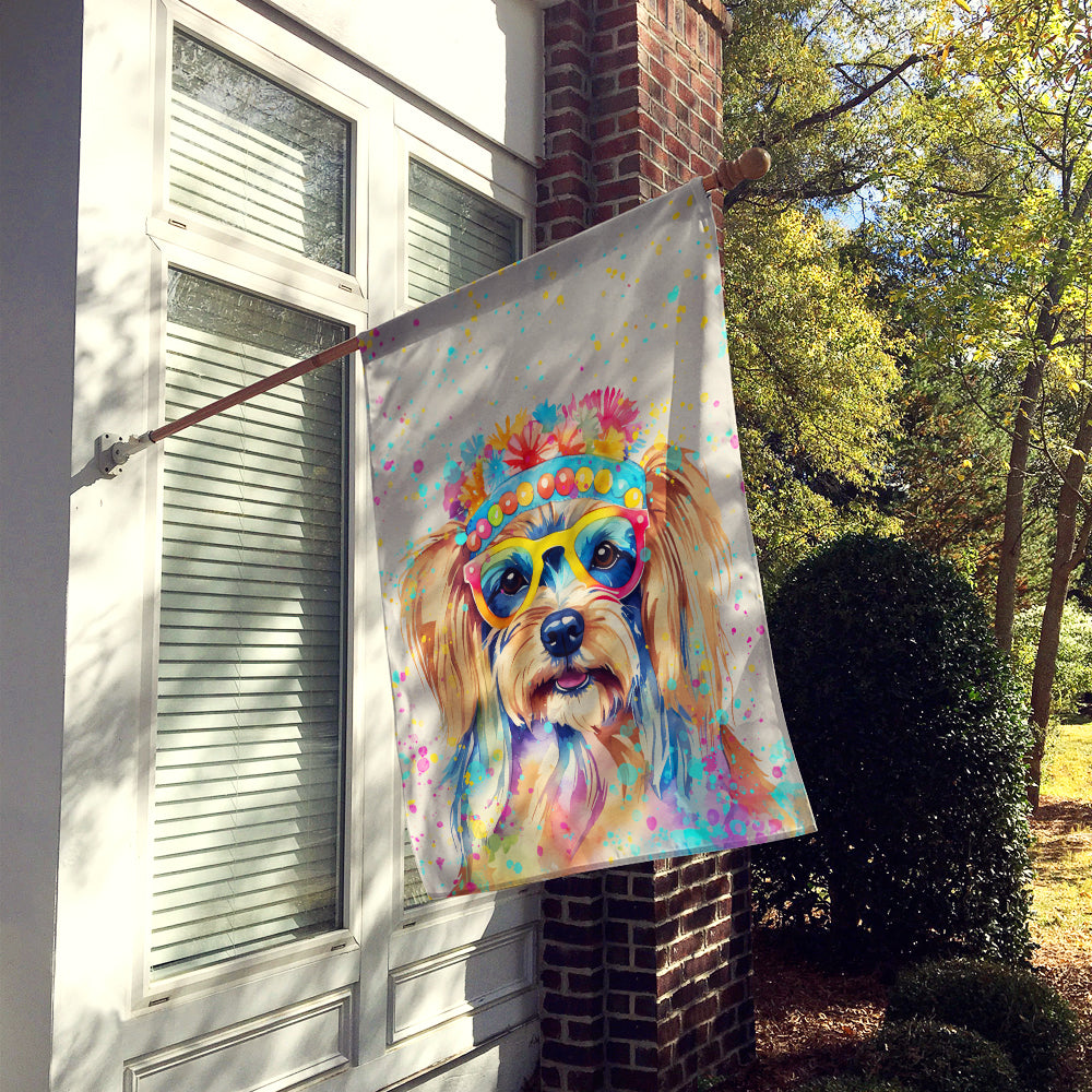 Yorkshire Terrier Hippie Dawg House Flag