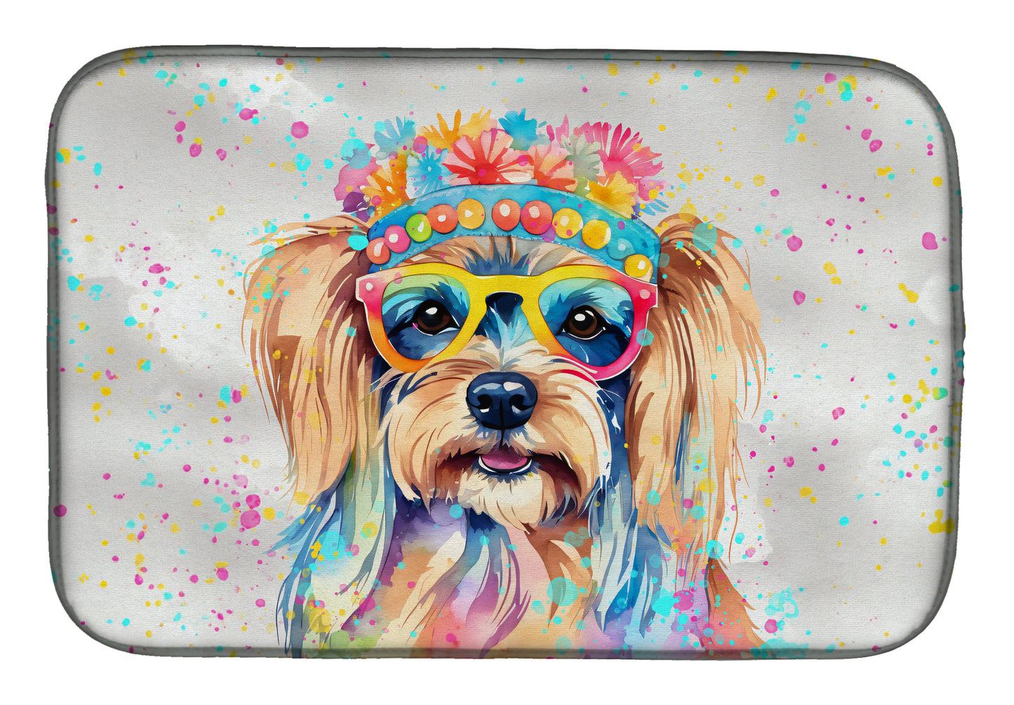 Buy this Yorkshire Terrier Hippie Dawg Dish Drying Mat