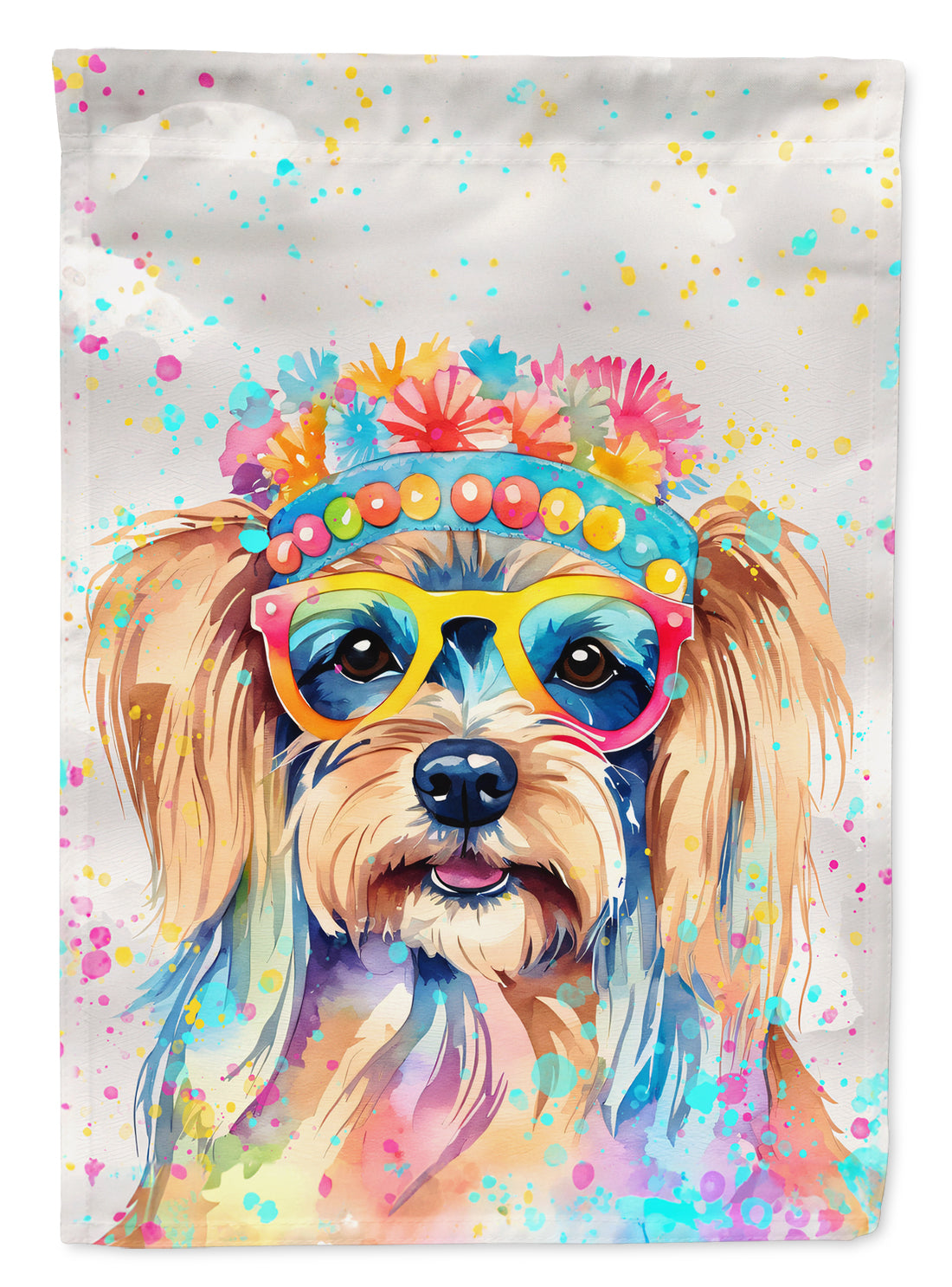 Buy this Yorkshire Terrier Hippie Dawg Garden Flag