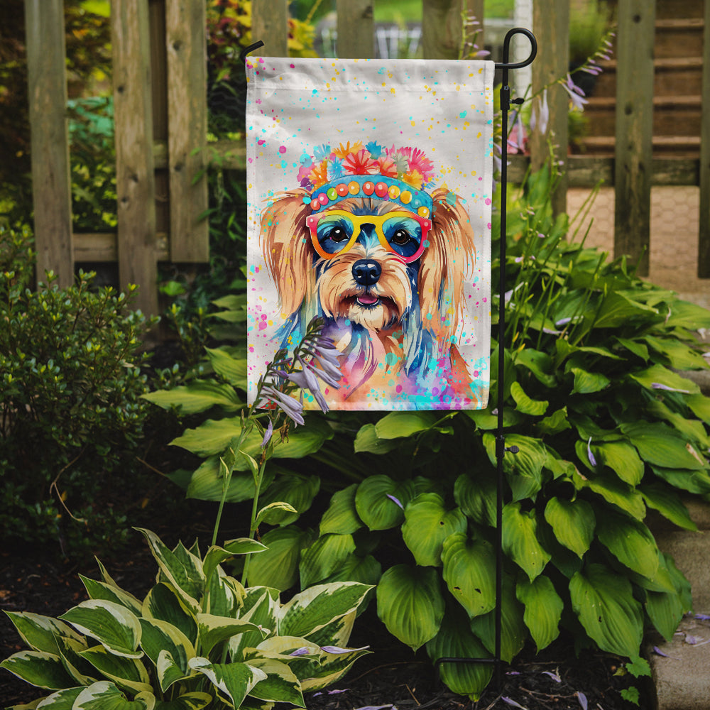 Yorkshire Terrier Hippie Dawg Garden Flag