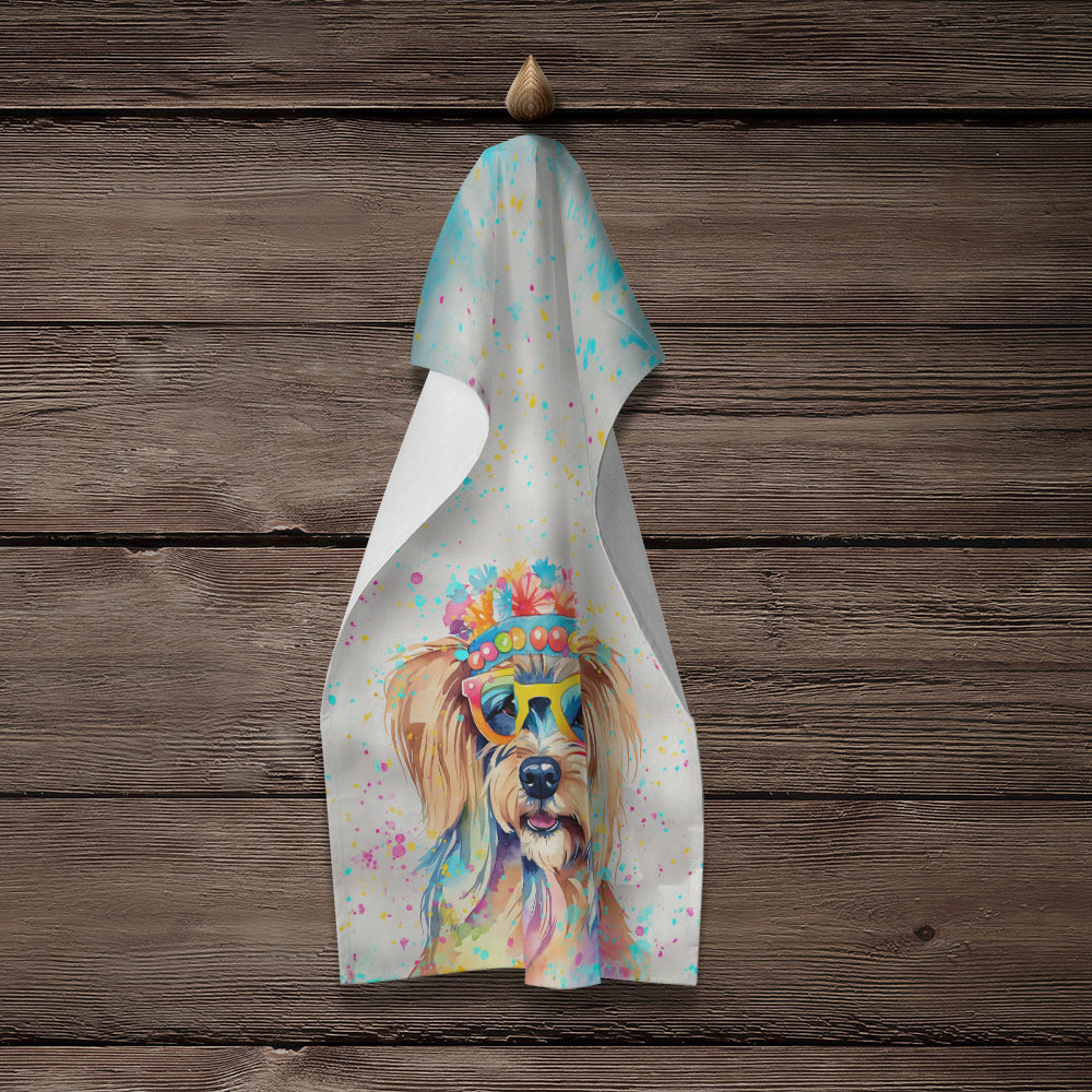 Yorkshire Terrier Hippie Dawg Kitchen Towel