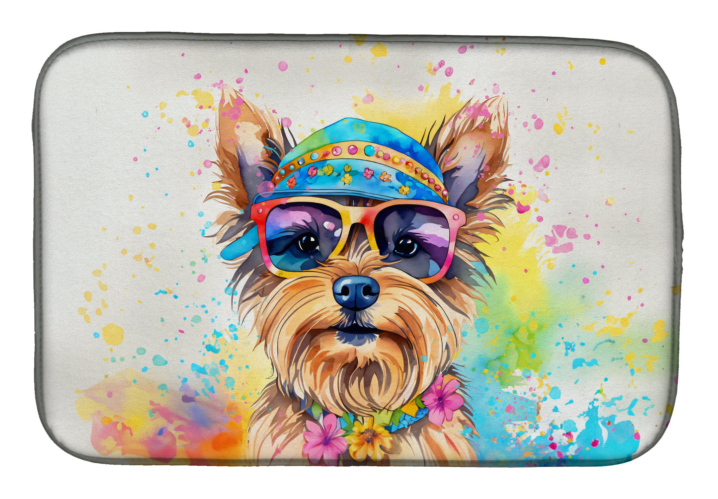 Buy this Yorkshire Terrier Hippie Dawg Dish Drying Mat