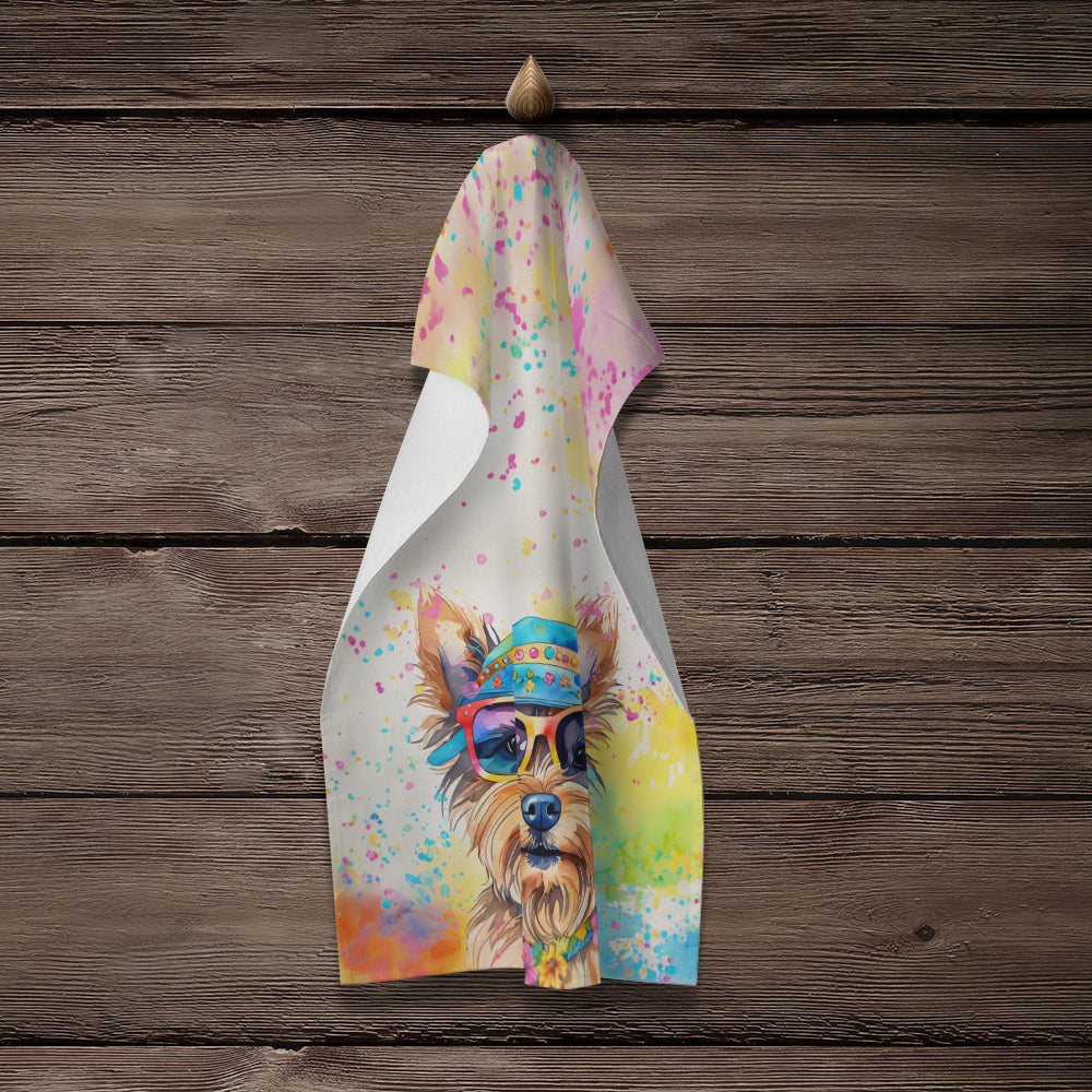 Yorkshire Terrier Hippie Dawg Kitchen Towel