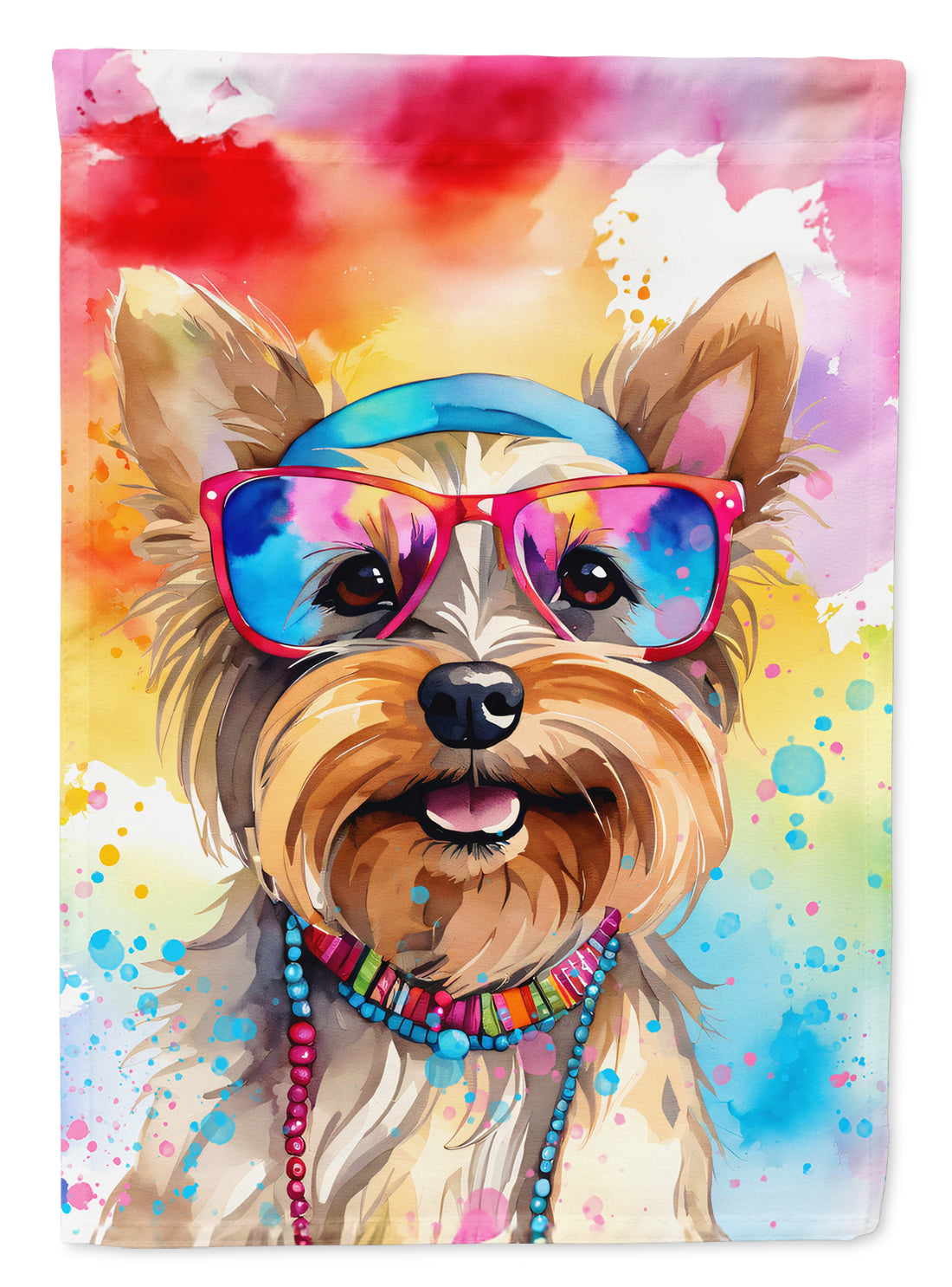 Buy this Yorkshire Terrier Hippie Dawg Garden Flag