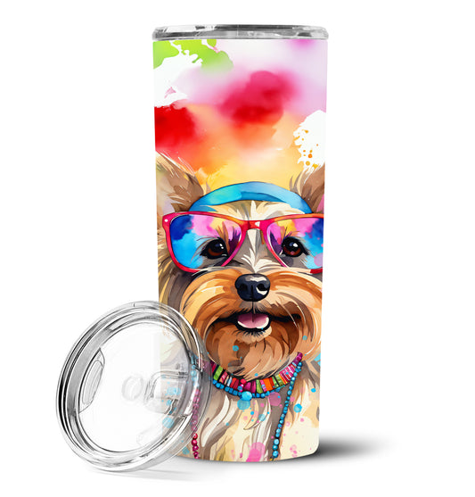 Buy this Yorkshire Terrier Hippie Dawg Stainless Steel Skinny Tumbler