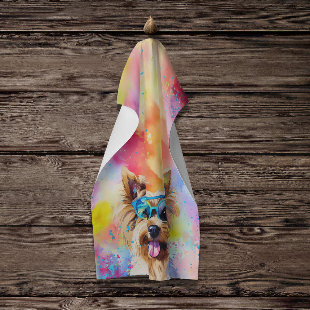 Yorkshire Terrier Hippie Dawg Kitchen Towel