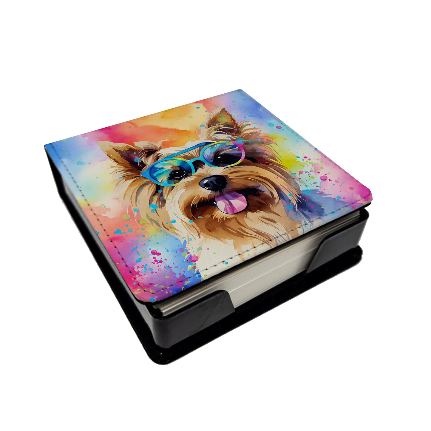 Buy this Yorkshire Terrier Hippie Dawg PU Leather Note Paper Holder